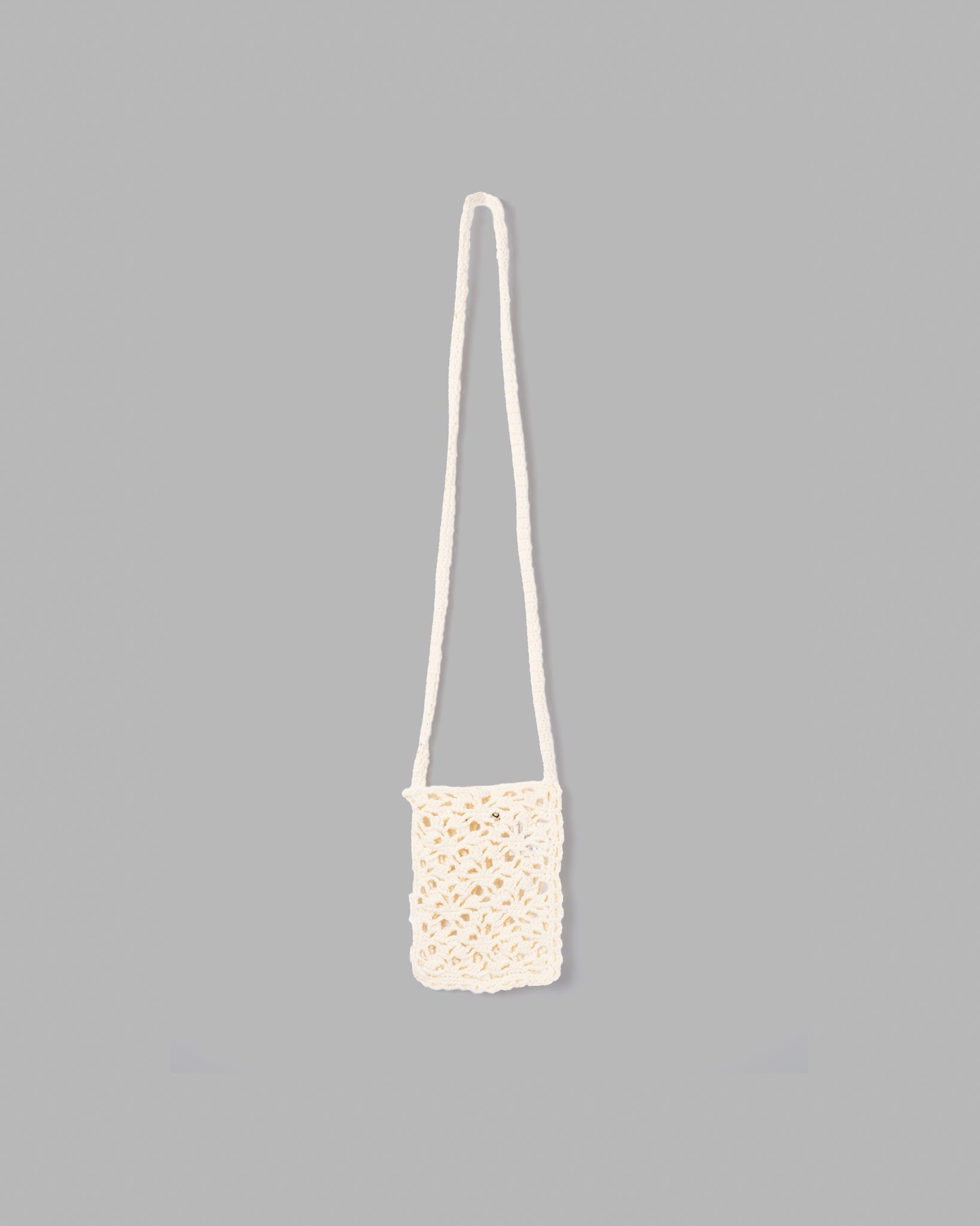 White crochet crossbody online bag