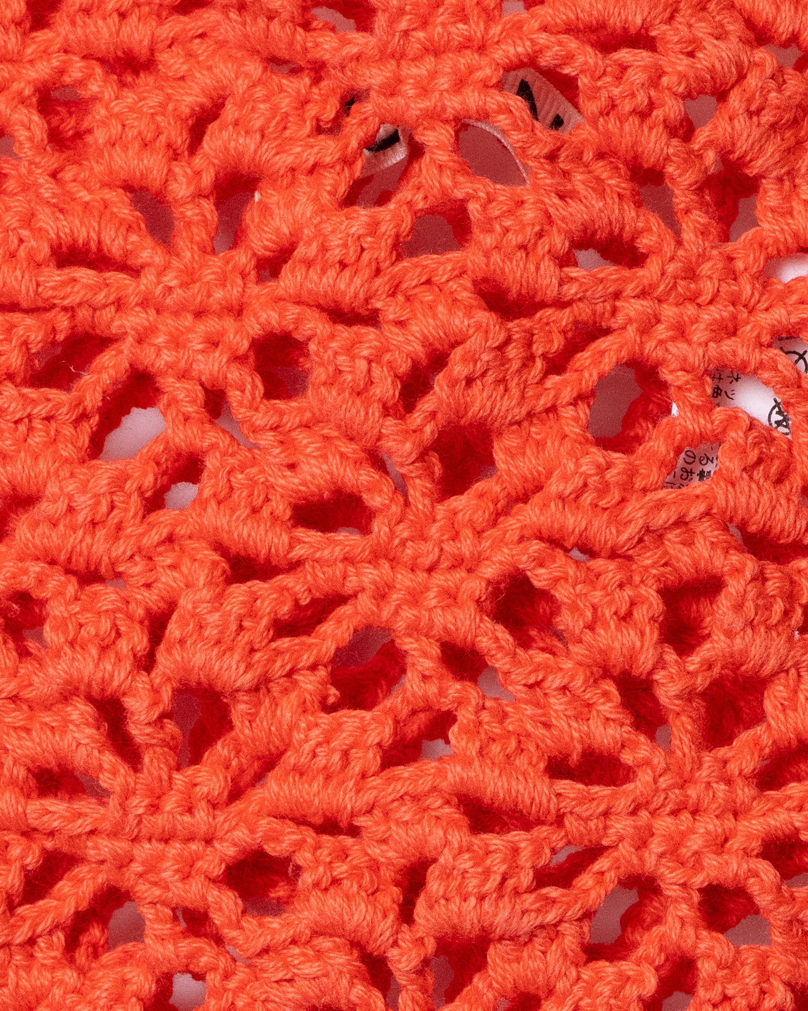 CROCHET HAND KNIT MINI BAG - CORAL