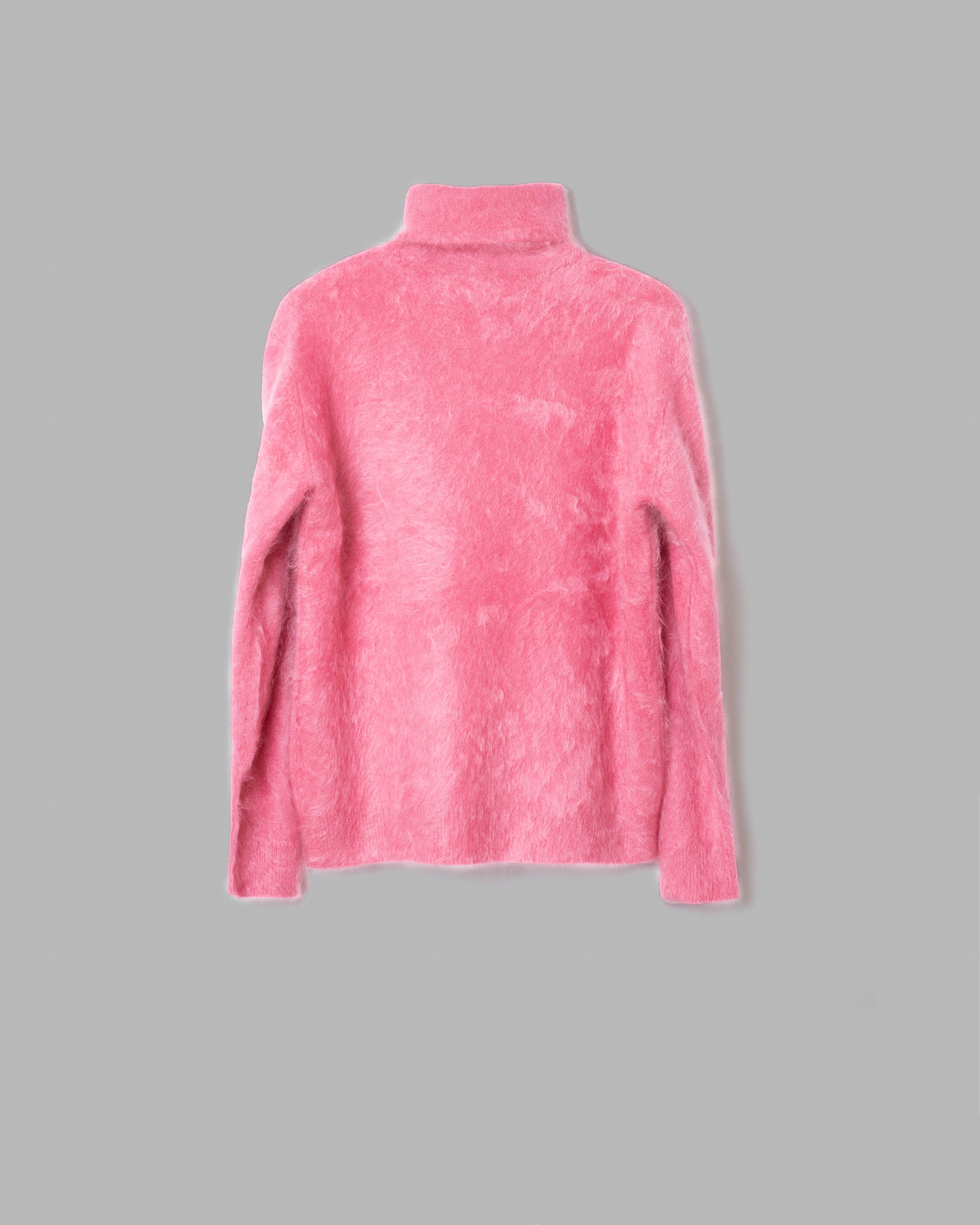 FUR CASHMERE TURTLE NECK KNIT -PINK