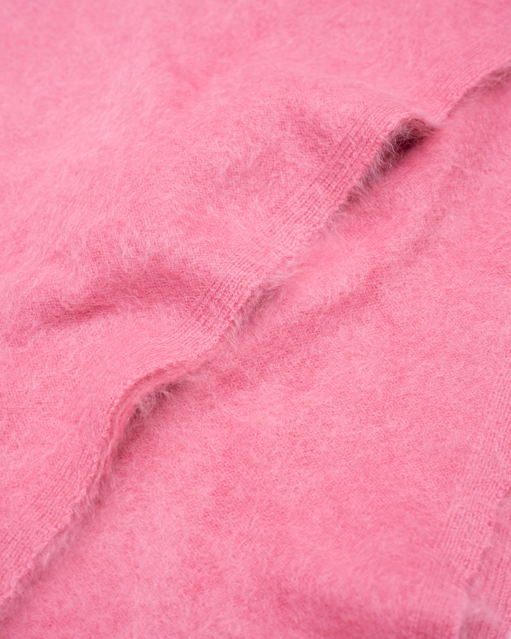 FUR CASHMERE MUFFLER - PINK