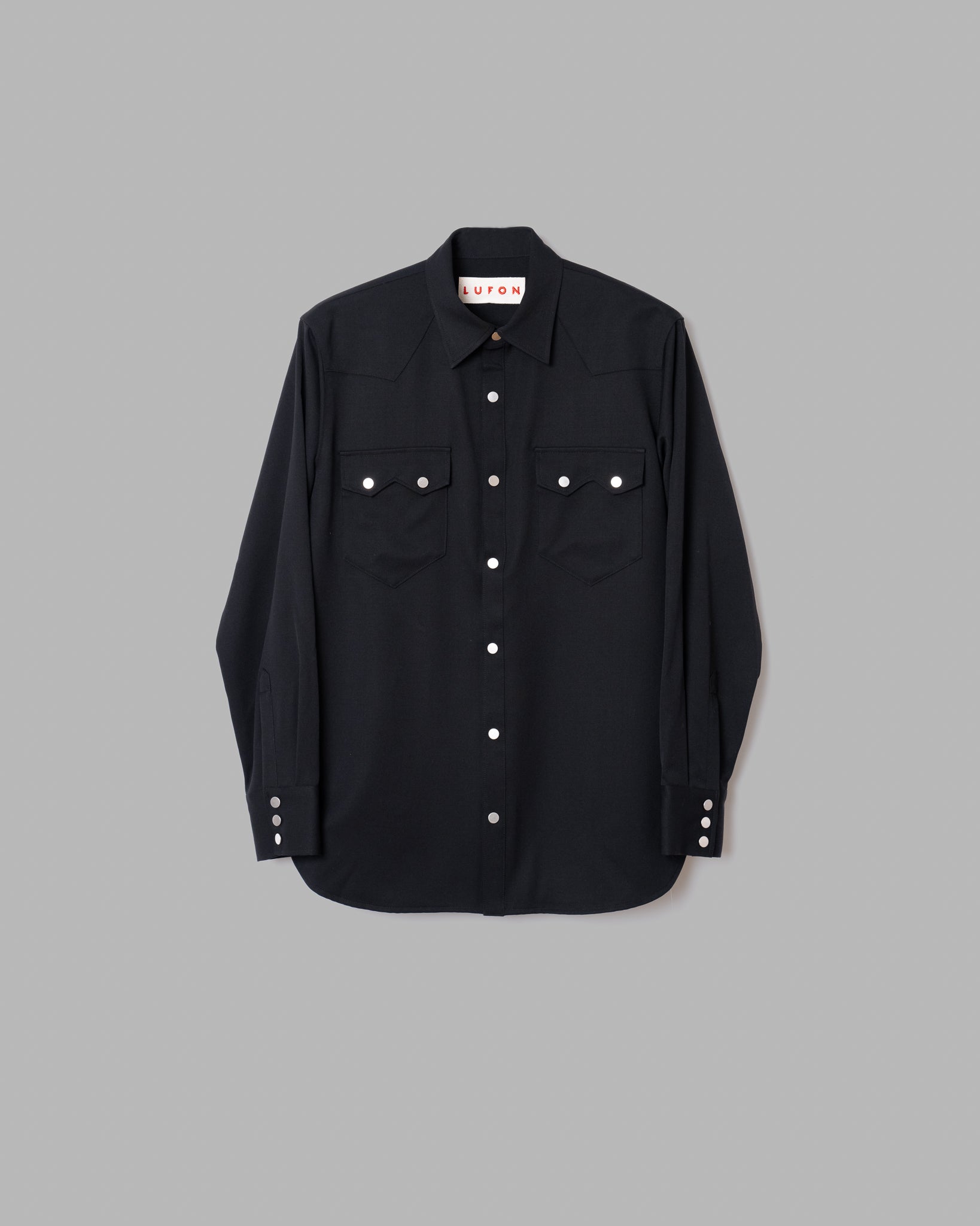 Washable Wooln Shirts --Black